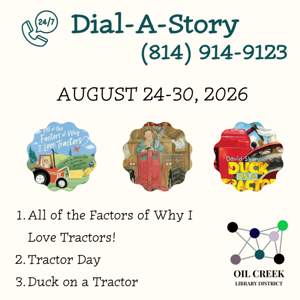 August 24-30, 2026 814-914-9123 Line 1: All of the Factors of Why I Love Tractors Line 2: Tractor Day Line 3: Duck on a Tractor